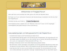 Tablet Screenshot of freigeistforum.com